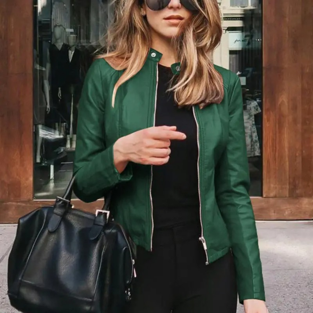 W&W Mode - Damen Leder Motorradjacke