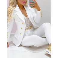 WW – Set aus Blazer und Hose mit großem Kragen