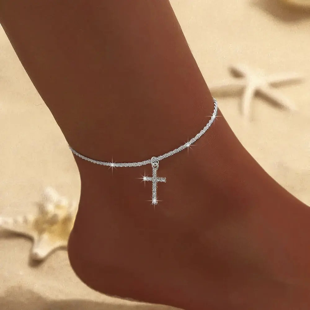 W&W Mode | Gold/silver Fußkettchen Für Damen