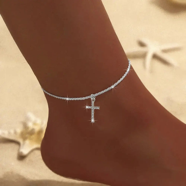 W&W Mode | Gold/silver Fußkettchen Für Damen