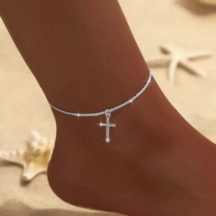 WW | Gold/silver Fußkettchen Für Damen