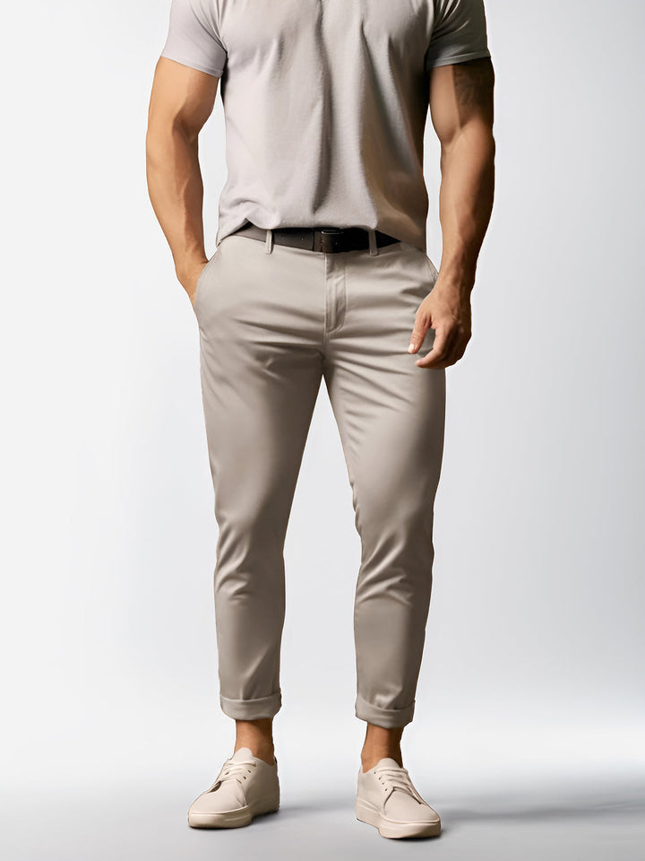W&W Mode | Hochwertige, Dehnbare Herren Chino Hose Aus Pflegeleichtem Baumwoll Mischgewebe