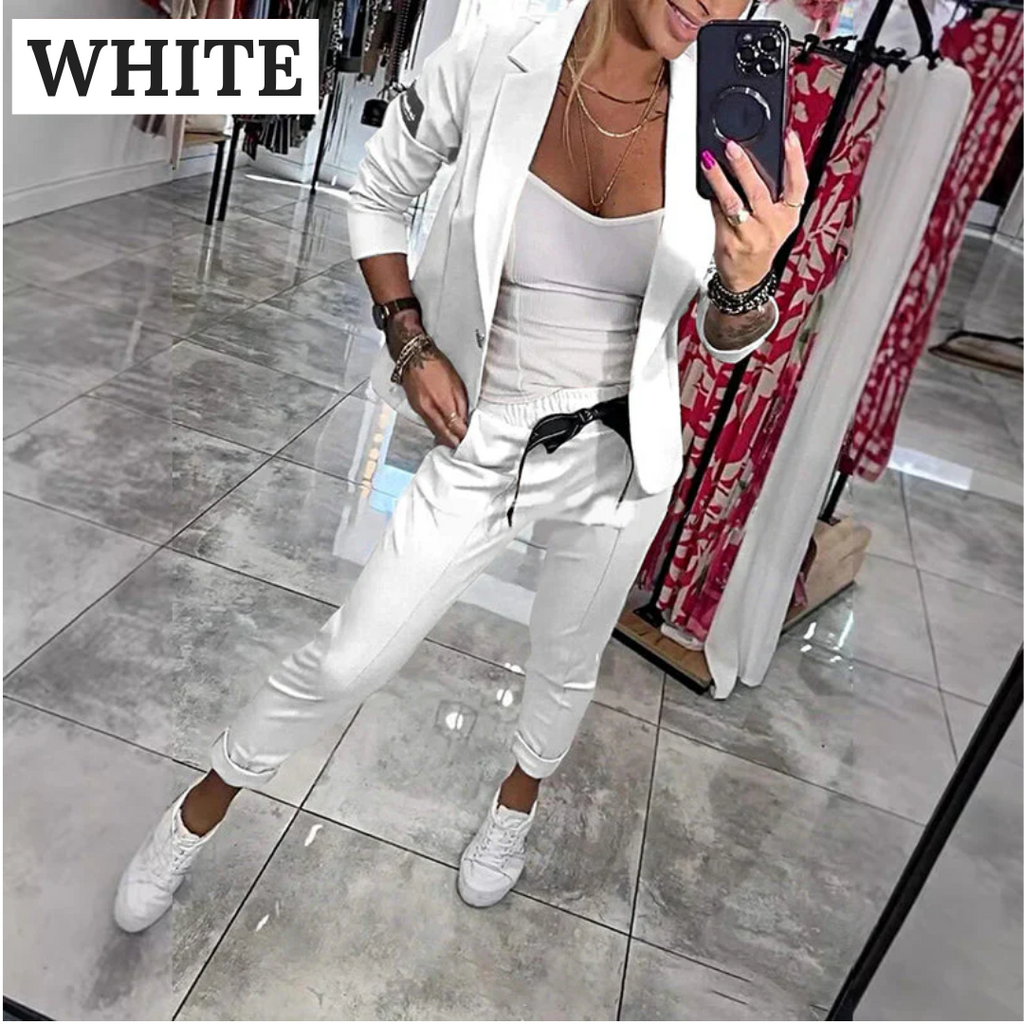 WW | 2-Teiliges Set Bestehend aus Einem Lässigen Blazer und Einer Hose