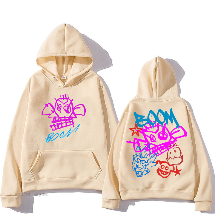 W&W Mode | Arcane Jinx Cartoon Langarm-Hoodie