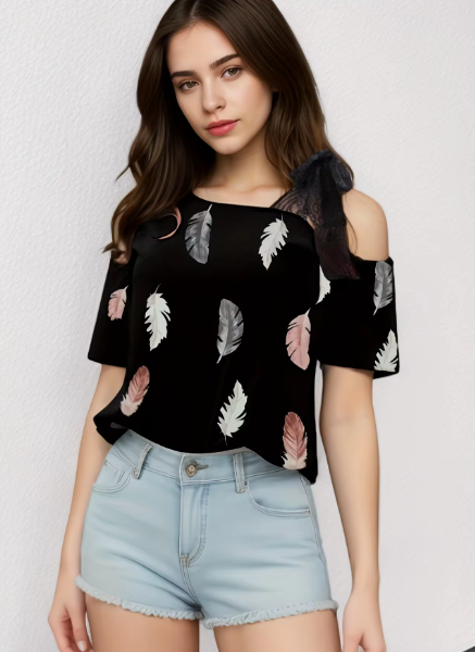 WW | Ladies Fashion Short Sleeves Loose