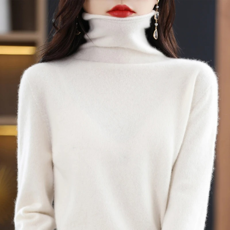 WW | Luxe Cashmere Pullover Damen Weicher Rollkragenpullover, Warm & Stilvoll