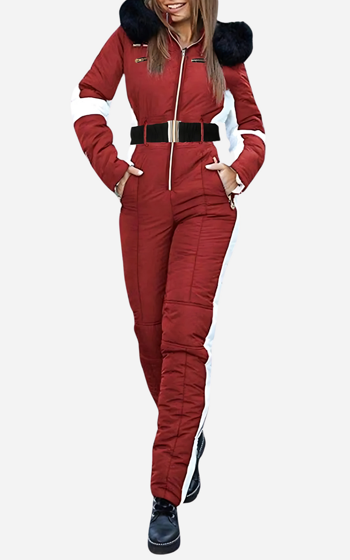 W&W Mode | Ski Overall 1 Stück Mit Gürtel Damen Eleganz Und Wärme