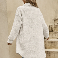 WW | Teddyjacke - bequeme lange Damenjacke