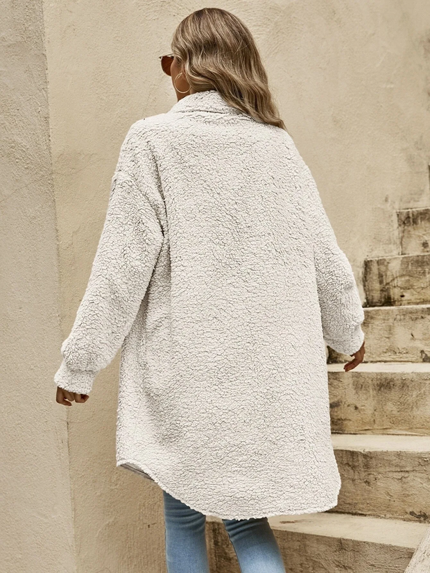 WW | Teddyjacke - bequeme lange Damenjacke