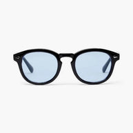 WW | Schwarzer Rahmen Runde Sonnenbrille Für Männer