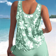 WW | Zweiteiliges Tankini Satz Mit Blumenmuster Für Damen