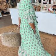 WW | Bohemian Geschichtetes Maxi-Kleid für Damen