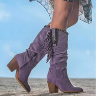WW | Echtes Leder Cowboy Stiefel
