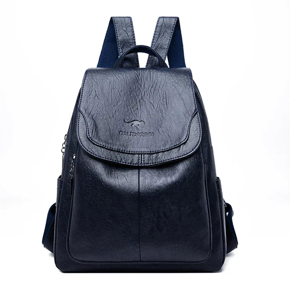 WW | Diebstahlsichere Leder Rucksack