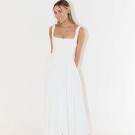 WW | Midikleid mit quadratischer Ausschnitt