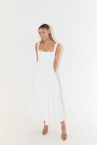 WW | Midikleid mit quadratischer Ausschnitt