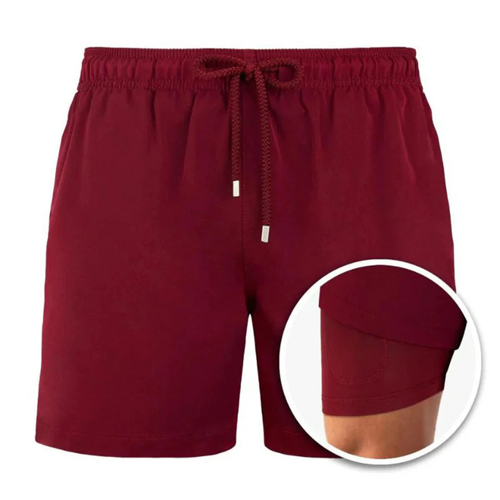 W&W Mode | Herren 2 Lagige Schwimmshort Stilvolle Badebekleidung Für Männer