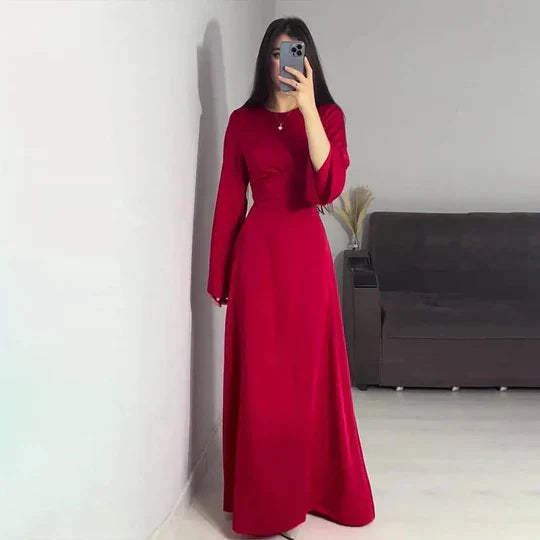 W&W Mode | Lange Frauenkleider Aus Satin Stil