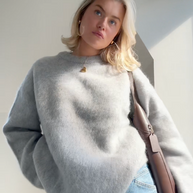 WW | Mohair Mischpullover mit Rundhalsausschnitt