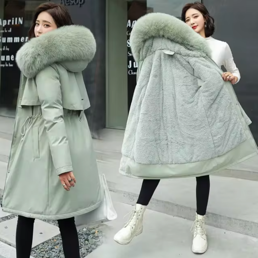 W&W Mode | Lange Wolljacke Mit Kapuze
