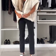 WW | Jacken mit Kapuze Einfarbig Reißverschluss und Kurzen Ärmeln