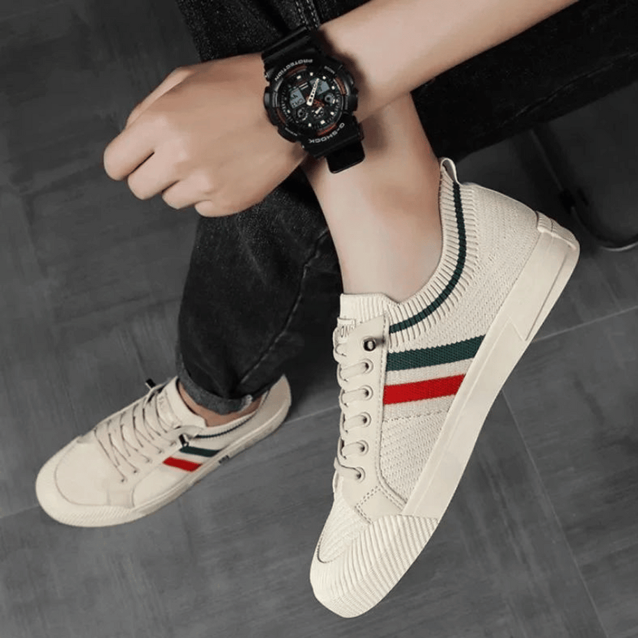 WW | Lässige Sneakers Mit Strickmuster Für Männer