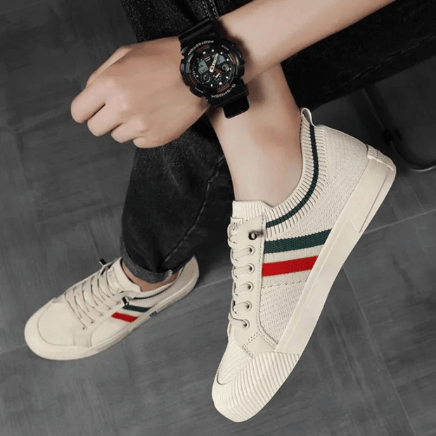 WW | Lässige Sneakers Mit Strickmuster Für Männer