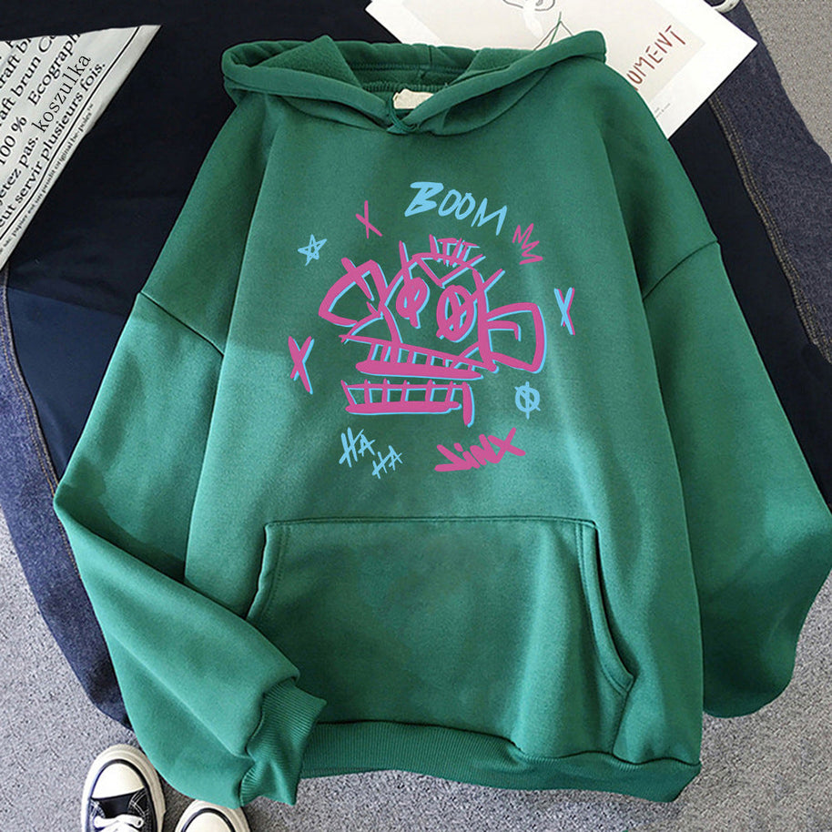 WW | Arcane Hoodie Harajuku Stil Jinx und Ekko