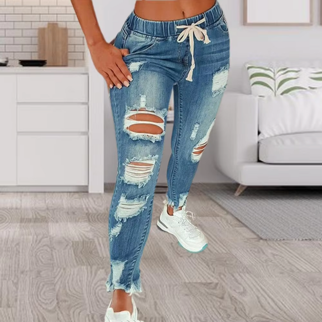 WW | Kaputte Baumwoll-Denim-Jeans