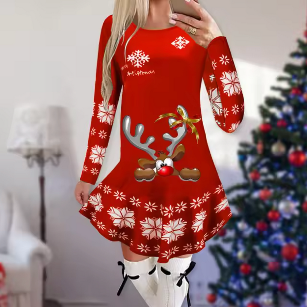 WW | Kleid mit Weihnachtsmotiv