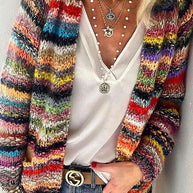 Stilvolle und elegante Winter-Strickjacke