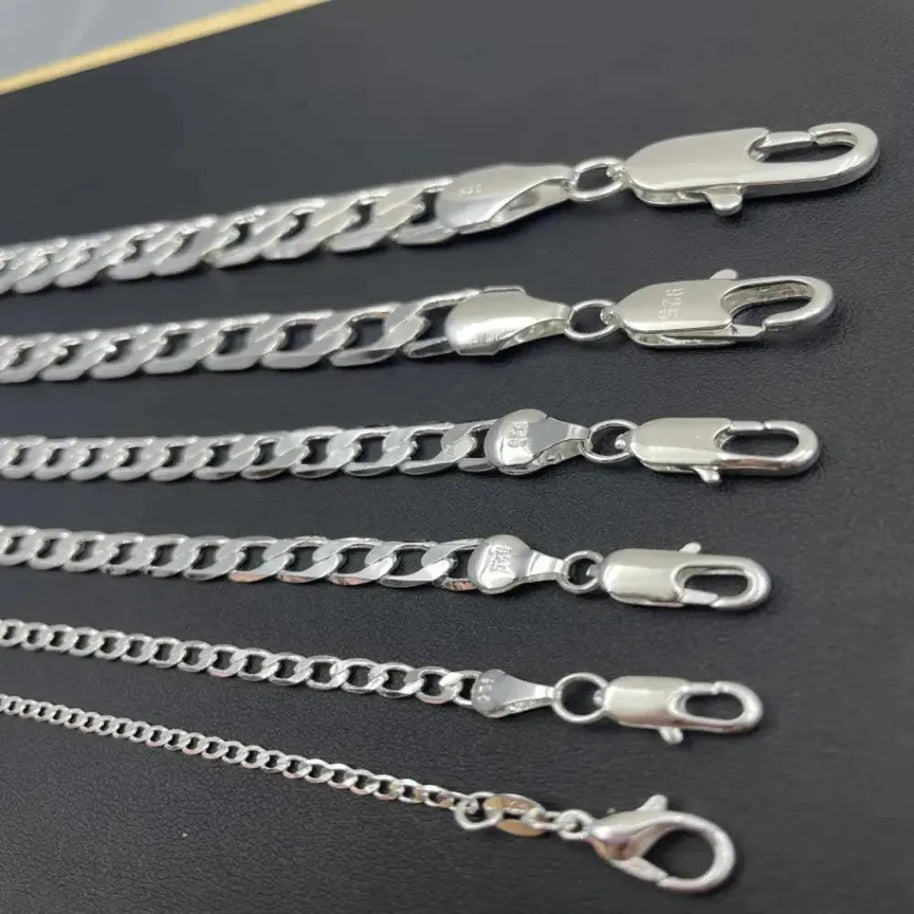 WW | 925 Sterling Silber Gesicht Kette