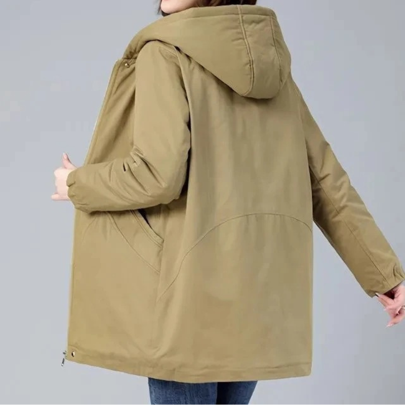 WW | Damen Gesteppte Jacke Mit Kapuze Und Reißverschluss, Leicht Und Warm