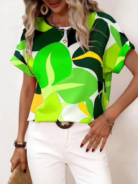 WW | Bluse mit Kurzarm und Druck