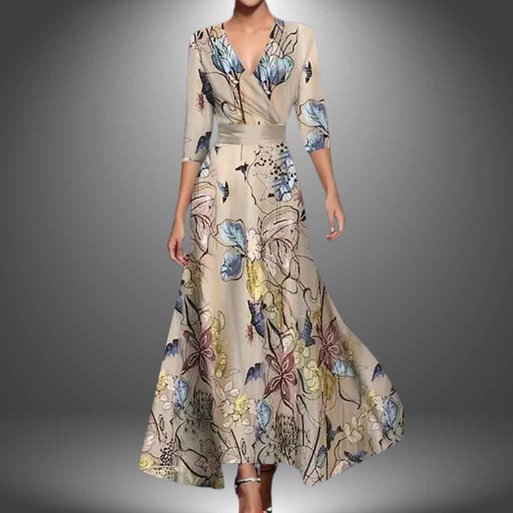 WW | Stilvolle Blumen Maxikleid