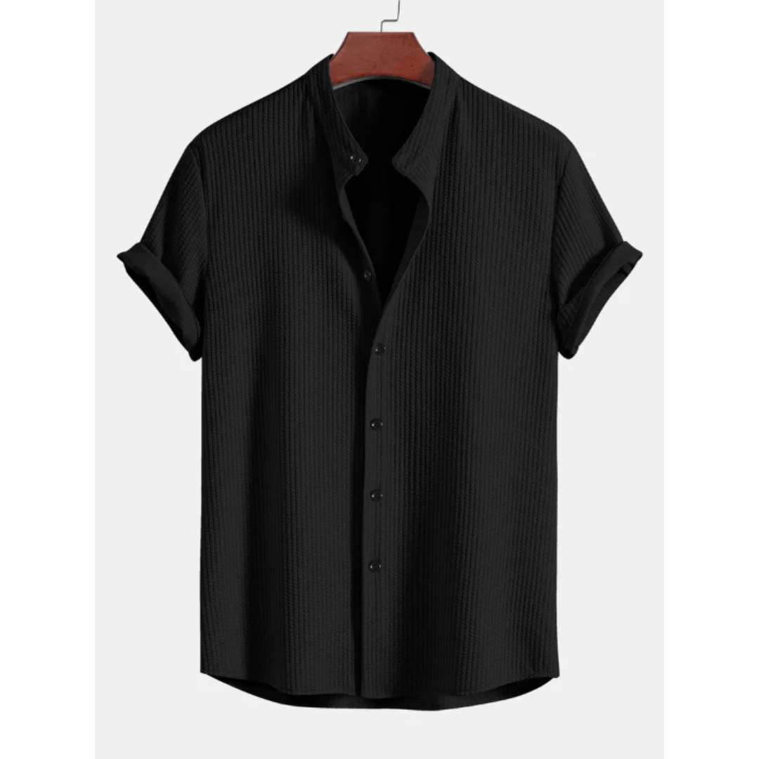 W&W Mode | Kurzärmlige Knopfleiste Bluse Lässig