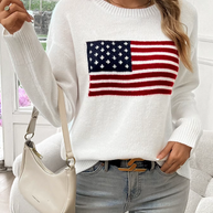 WW | Baumwollstrickpullover Mit Rundhalsausschnitt