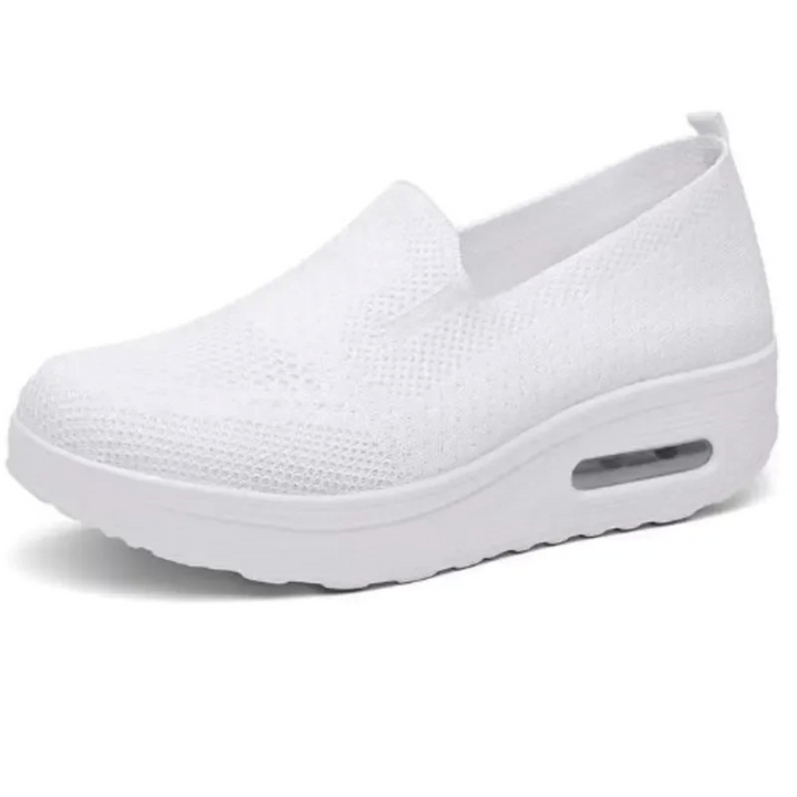 W&W Mode – Einfarbige, atmungsaktive Damen-Slipper aus Mesh