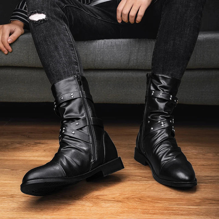 W&W Mode | Stiefel Aus Weinlese Leder