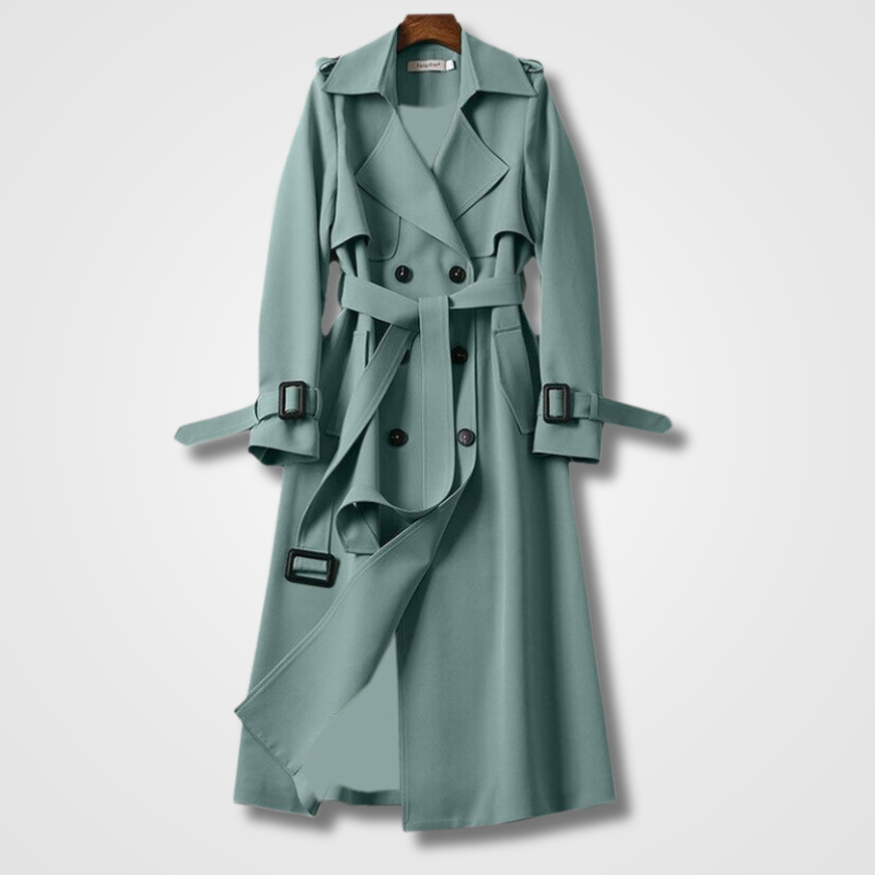 Wolff | Lässiger Langer Trenchcoat Mit