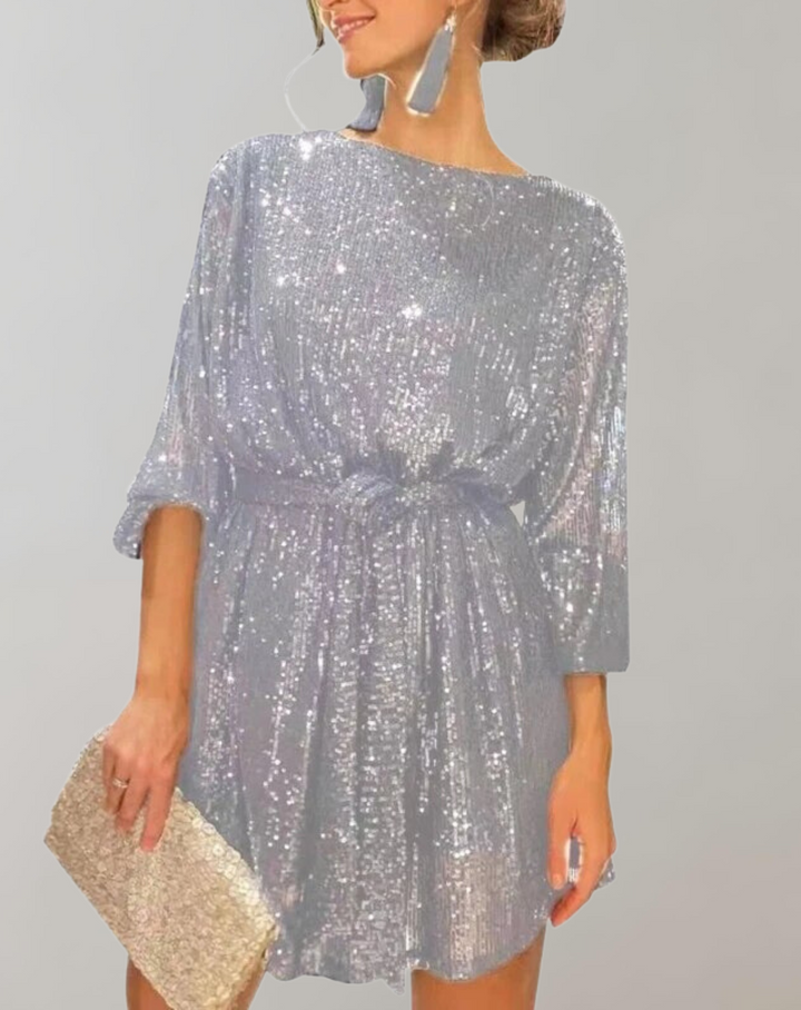 W&W Mode -  Glitzerndes Paillettenkleid für Damen
