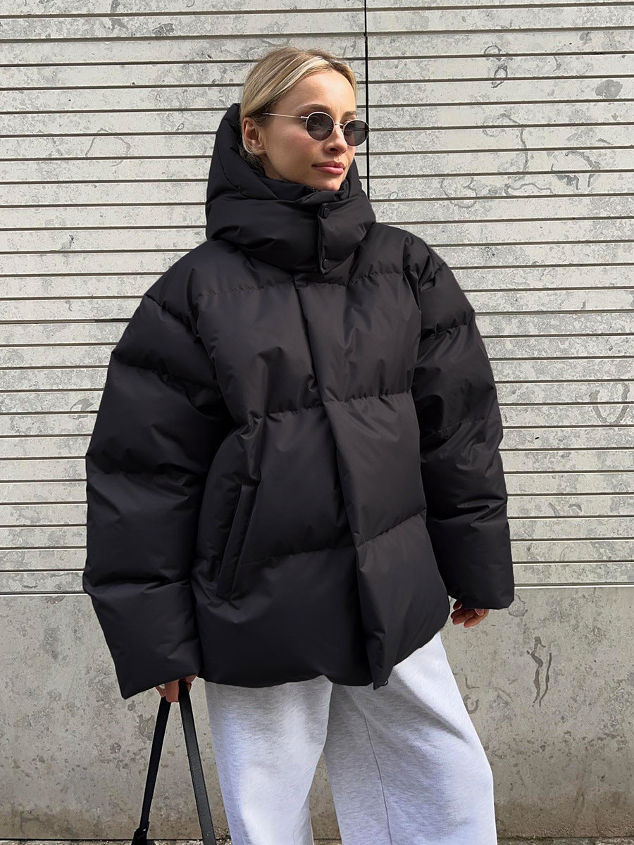 W&W Mode | Eleganter Winter Kapuzen Baumwollmantel