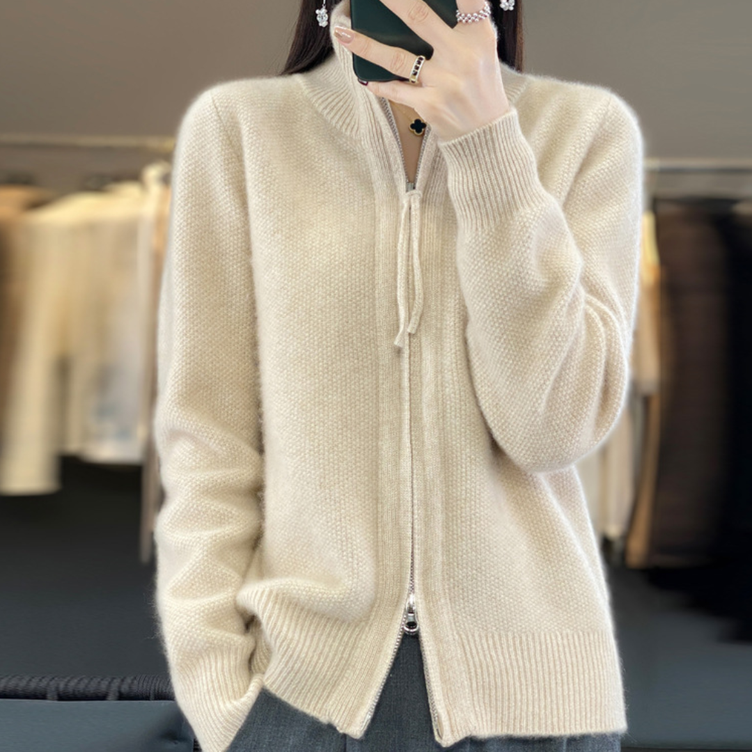 W&W Mode | Eleganter und bequemer Reißverschluss-Cardigan