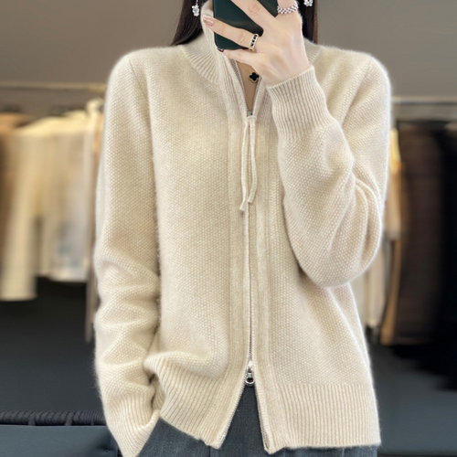 W&W Mode | Eleganter und bequemer Reißverschluss-Cardigan