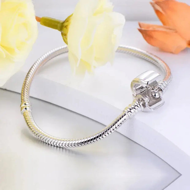 WW | 925 Sterling Silber Charm Knochen Armband