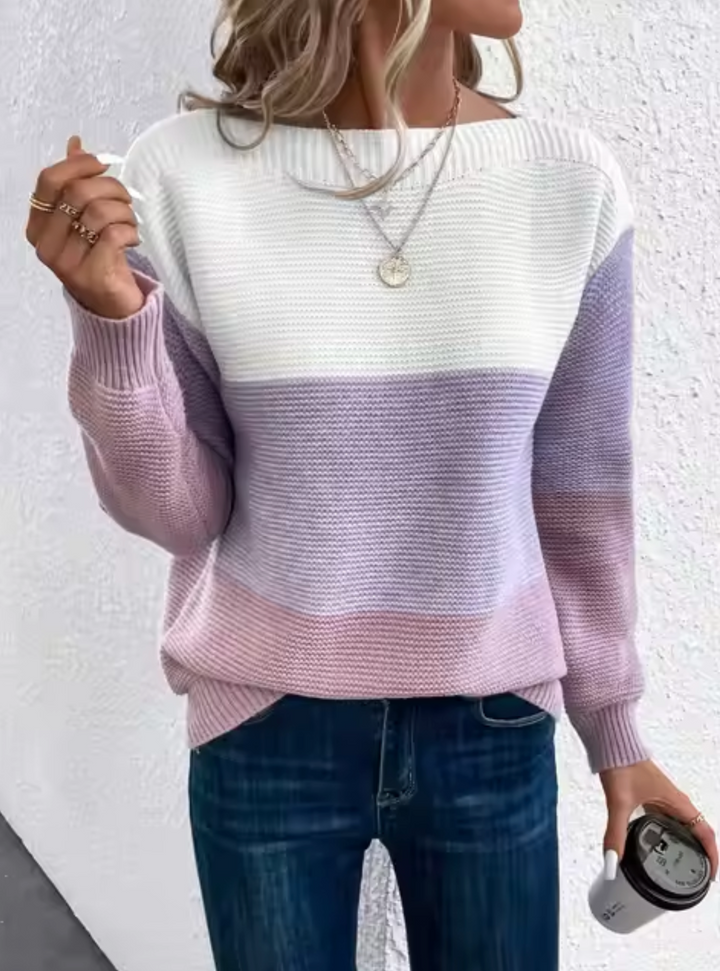 W&W Mode | Tricolor Strickpullover