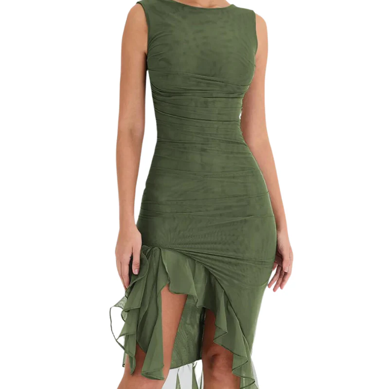 Elegantes Mesh-Kleid