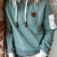WW | Lässiges Sweatshirt mit Halbem Reißverschluss