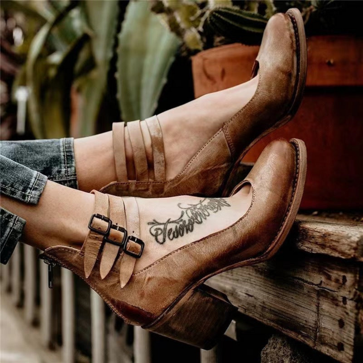 W&W Mode | Leder Stiefeletten