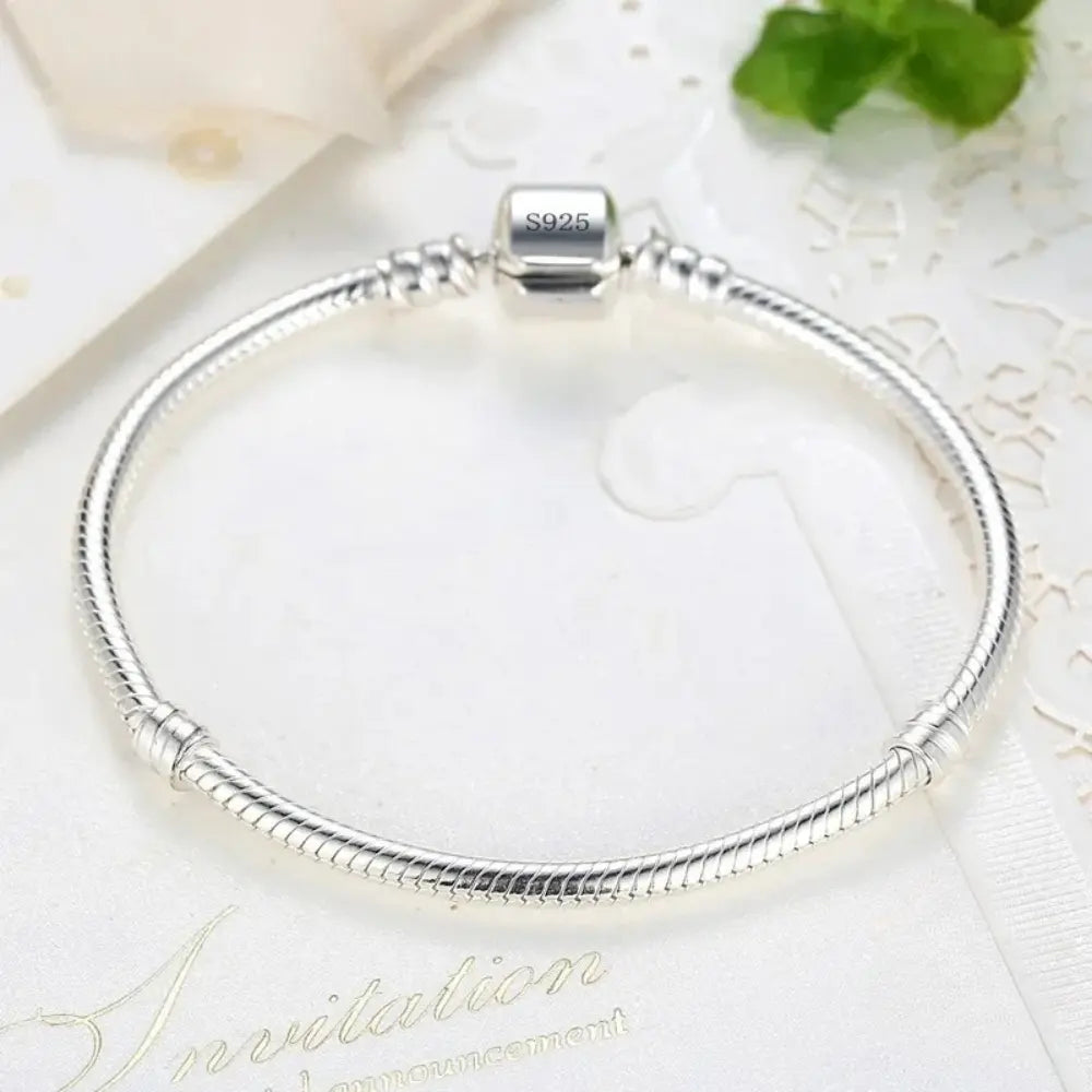 WW | 925 Echt Sterling Silber Charm Armband Für Damen